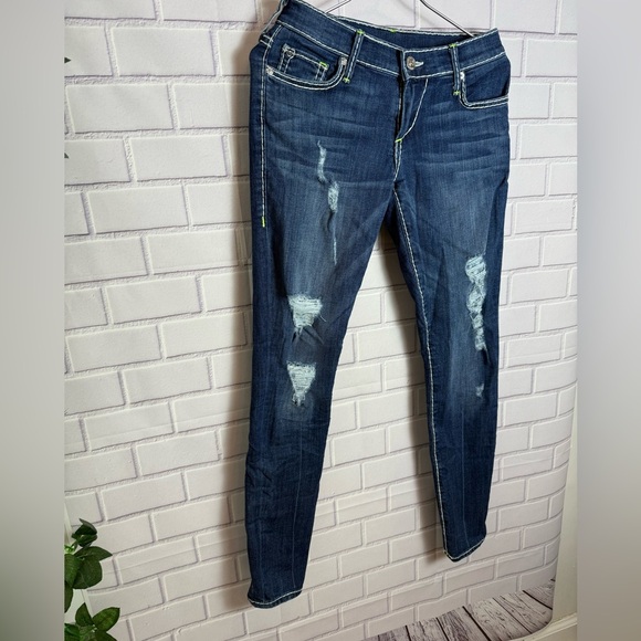 True Religion Casey Distressed Skinny Jeans Women's Size 25 - Picture 11 of 11